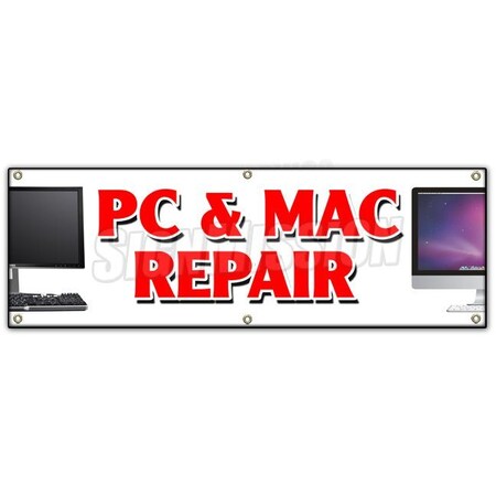 Signmission PC & MAC REPAIR BANNER SIGN computers laptop smartphone netbooks PCs B-72 Pc & Mac Repair